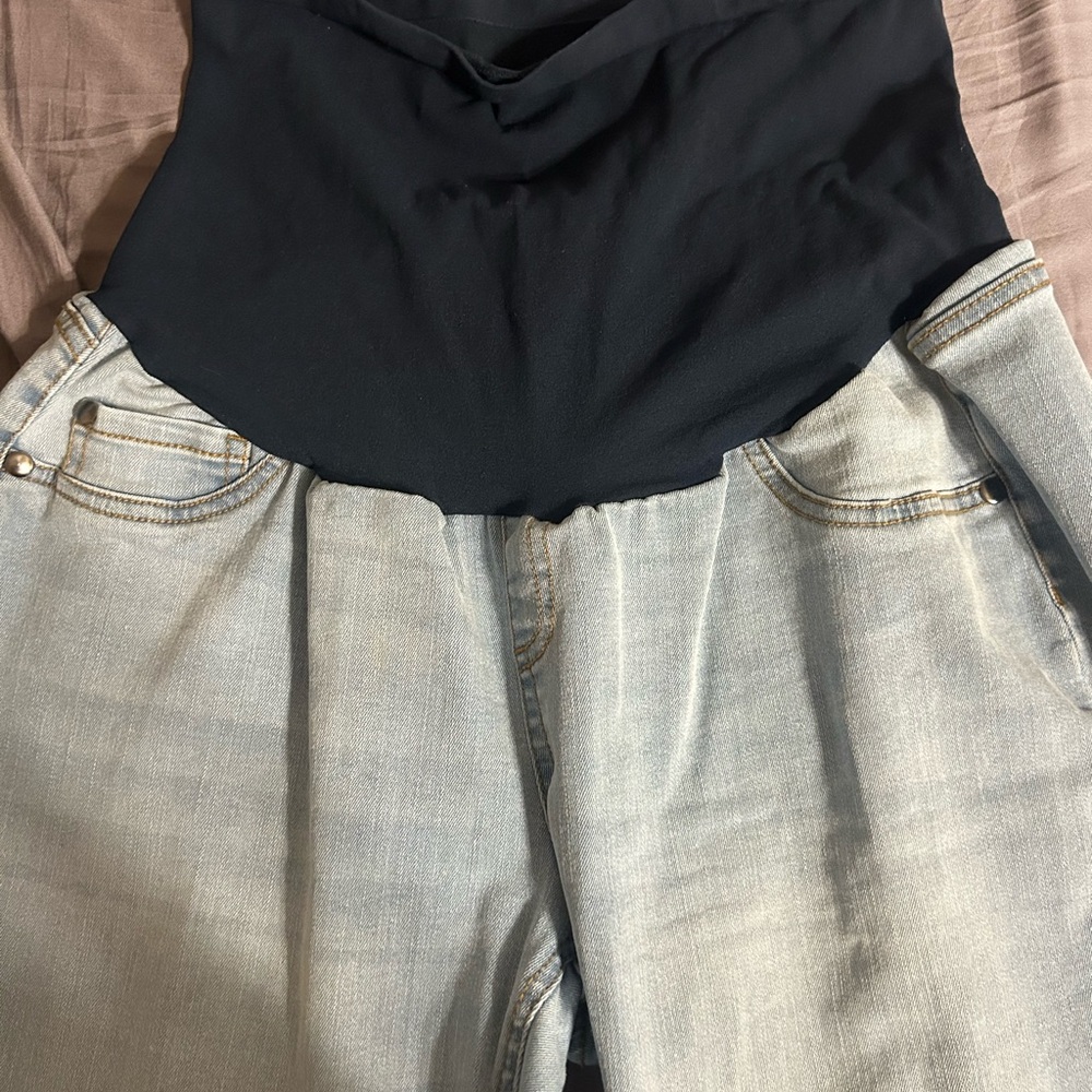 Motherhood Denim with Gold Accents